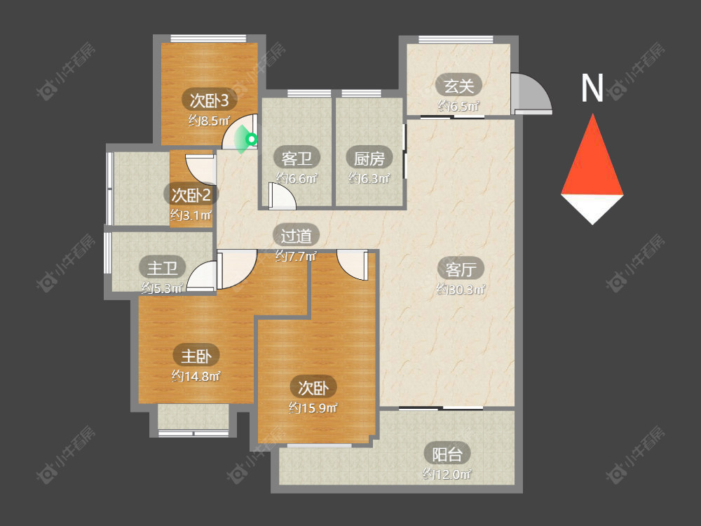 玉兰广场五期房源户型图 常州玉兰广场五期在售二手房源户型图_小牛看房