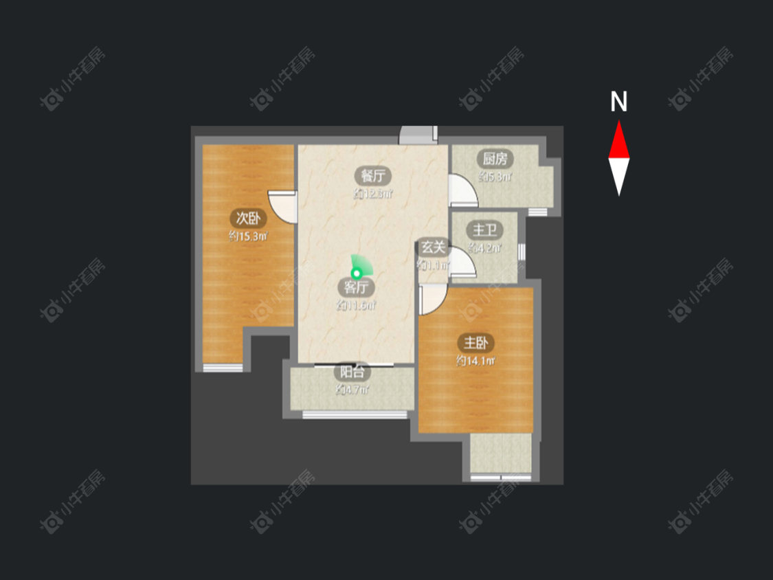 天逸城南区房源户型图 常州天逸城南区在售二手房源户型图_小牛看房