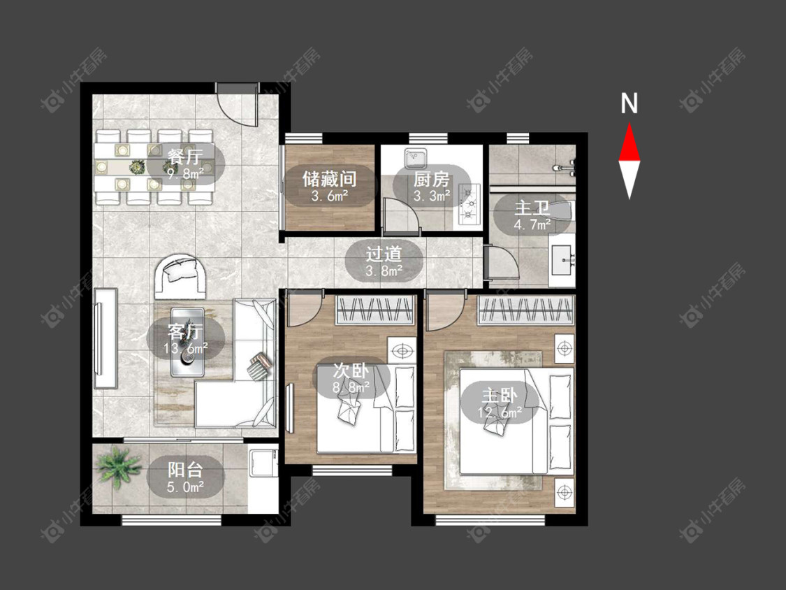 常州绿地世纪城三期在售二手房源户型图_小牛看房