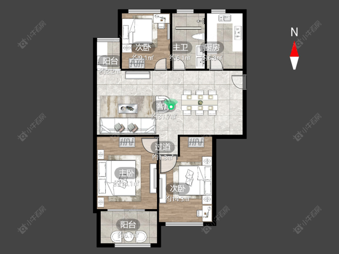 常州高成天鹅湖在售二手房源_小牛看房