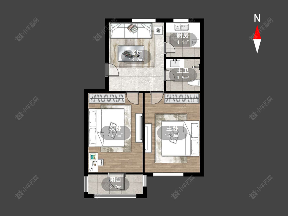 常州荆川里在售二手房源户型图_小牛看房