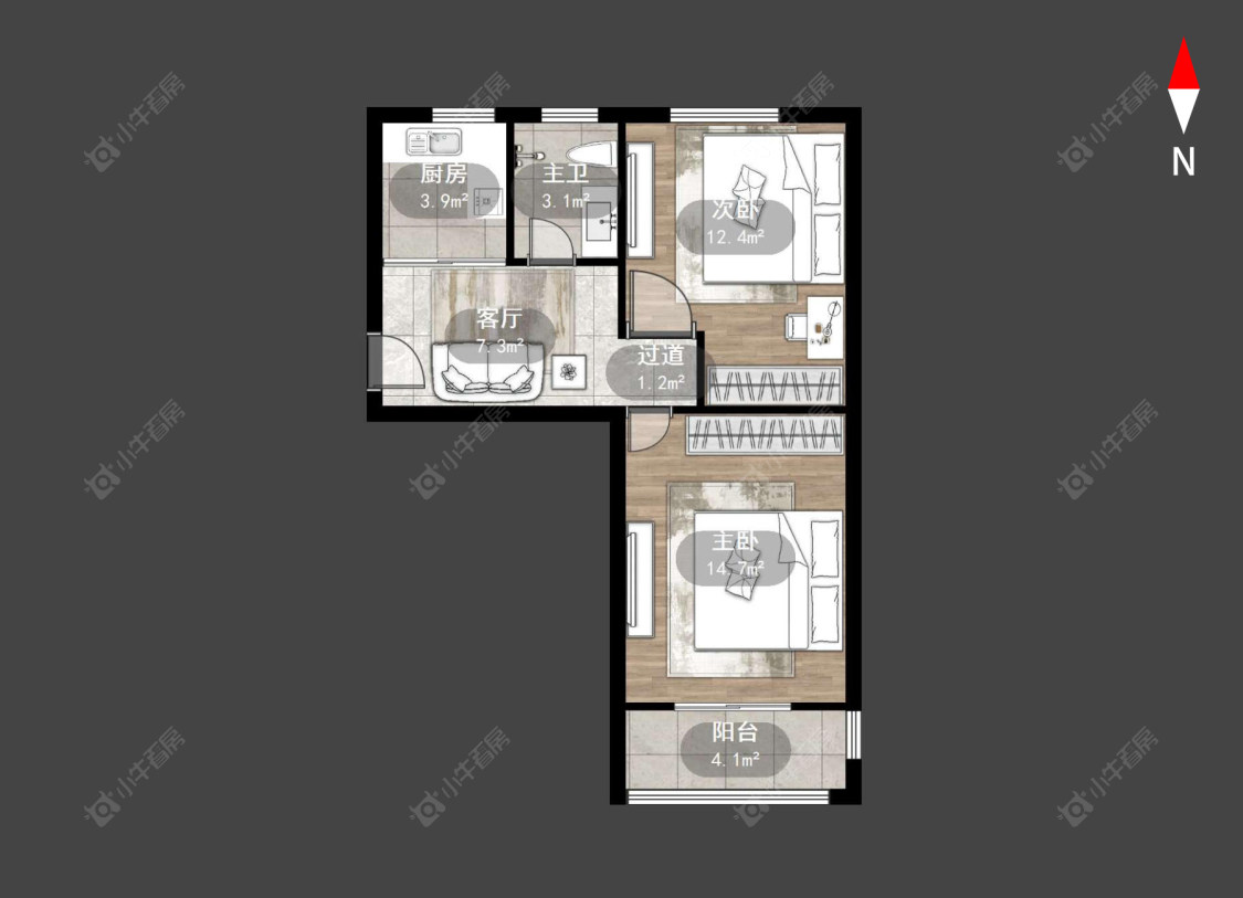 常州斜桥巷在售二手房源户型图_小牛看房