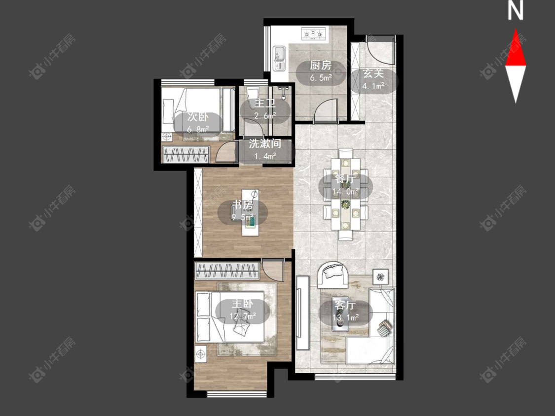 常州常发豪郡在售二手房源户型图_小牛看房