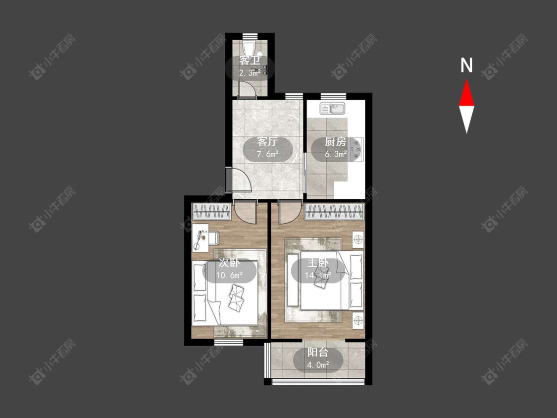 北环新村房源户型图 常州北环新村在售二手房源户型图_小牛看房