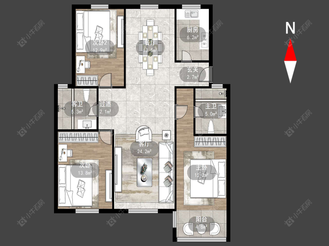 常州泰山二村在售二手房源户型图_小牛看房