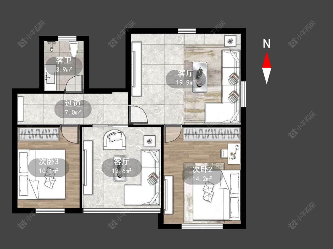 常州腾龙苑东区在售二手房源户型图_小牛看房