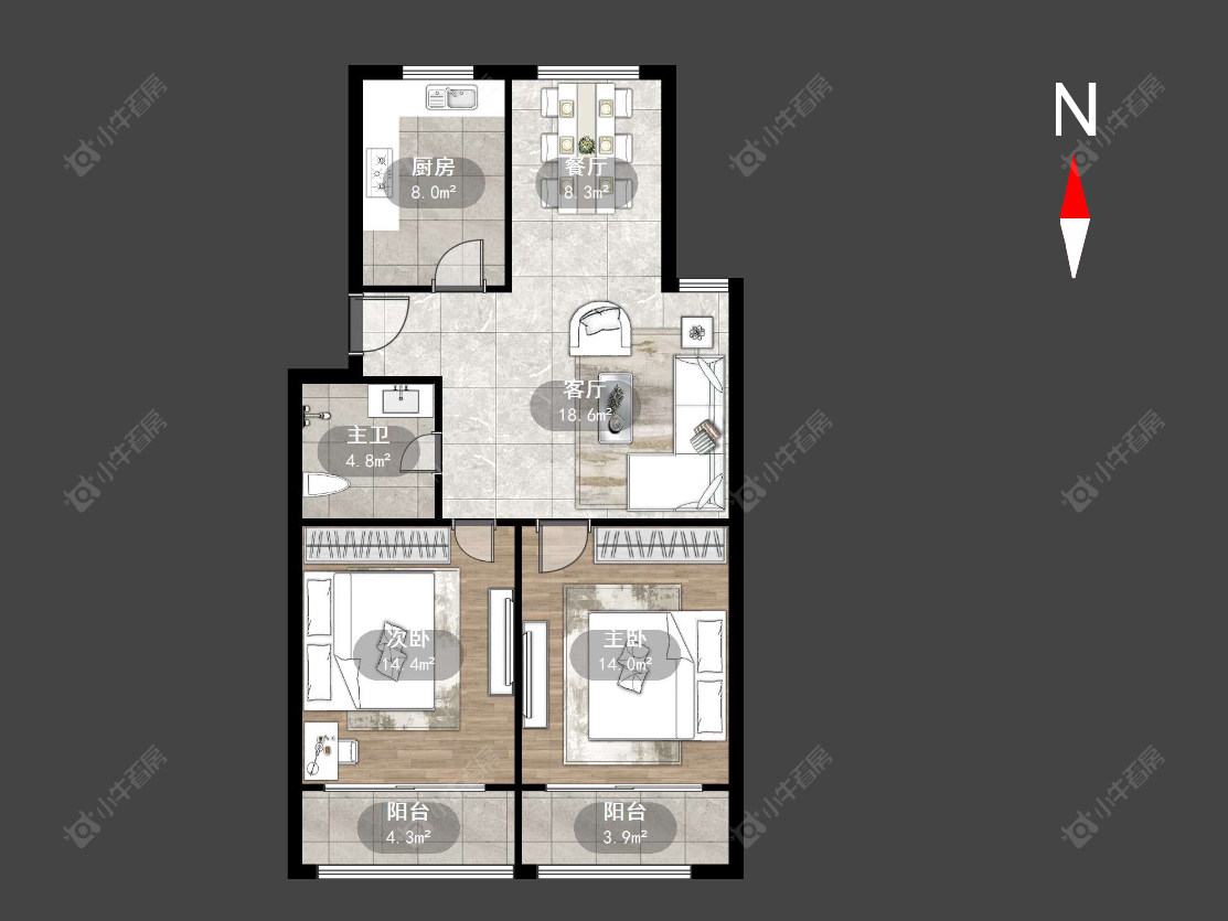 常州丽华新村在售二手房源户型图_小牛看房