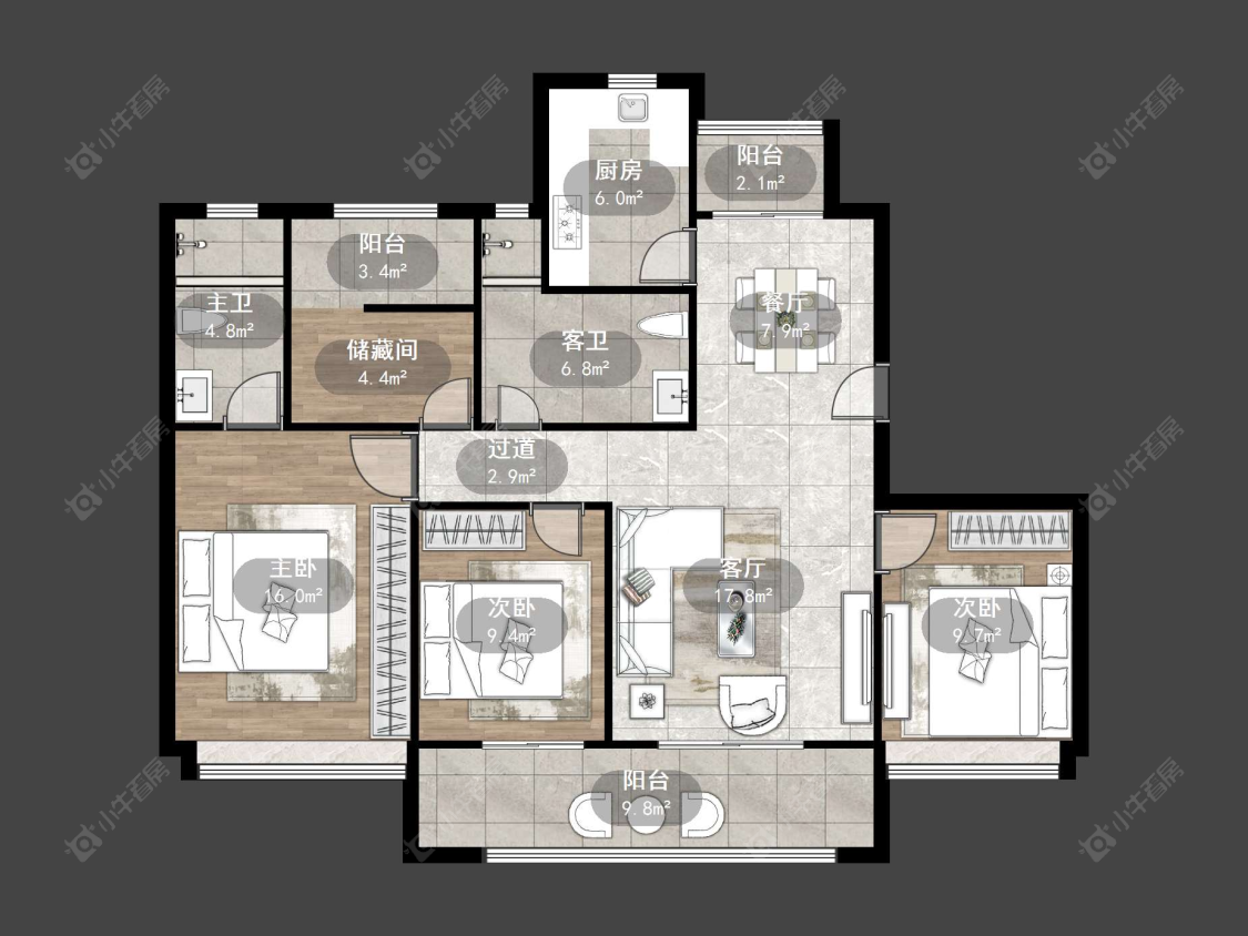 丹阳爱家尚城在售二手房源户型图_小牛看房