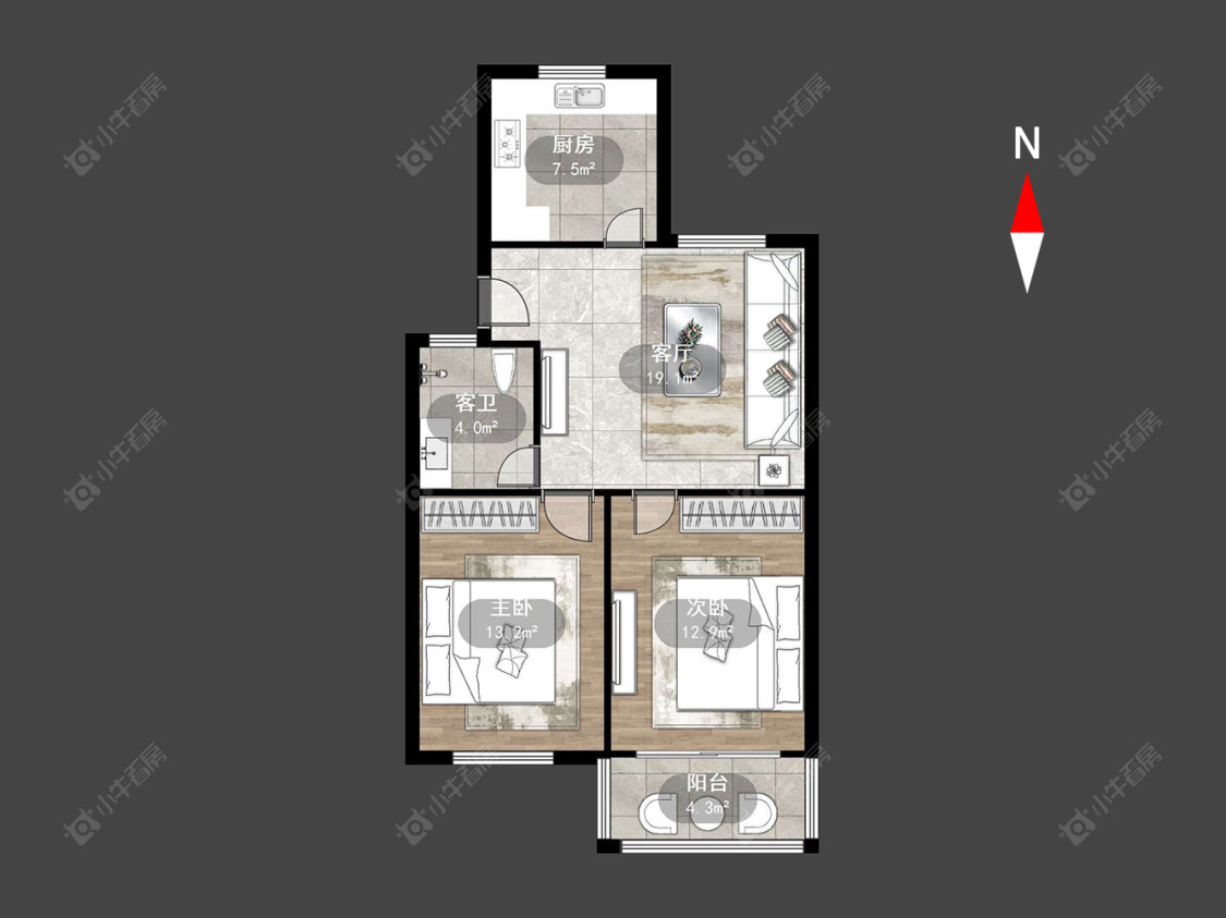 翠竹新村北区房源户型图 常州翠竹新村北区在售二手房源户型图_小牛看房
