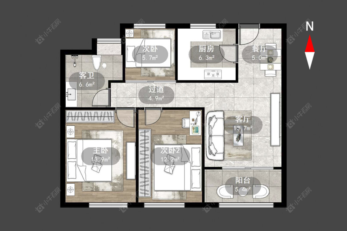 玉兰广场四期房源户型图 常州玉兰广场四期在售二手房源户型图_小牛看房