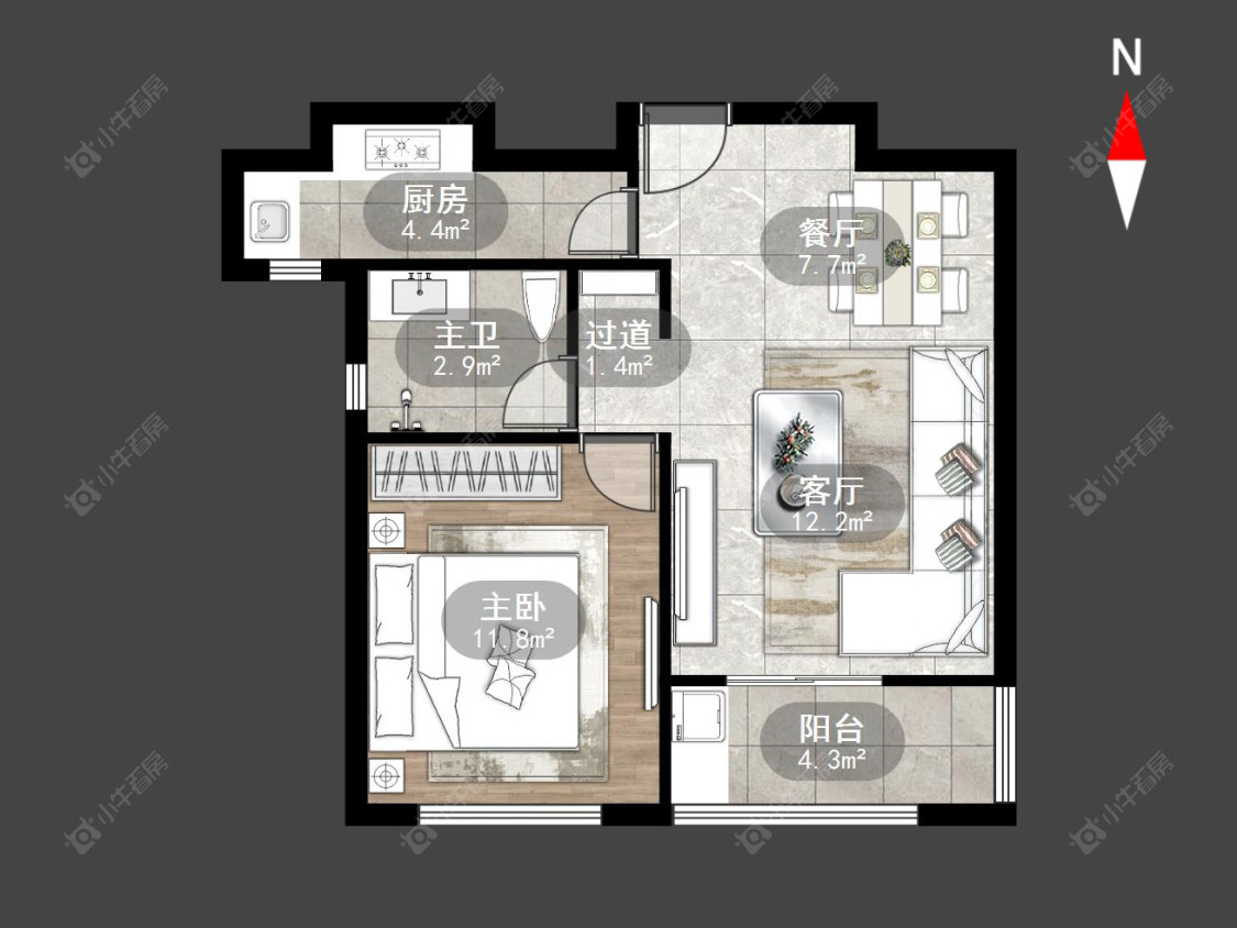 常州青枫公馆在售二手房源户型图_小牛看房