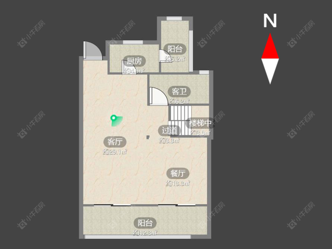 常州龙湖春江天玺在售二手房源户型图_小牛看房