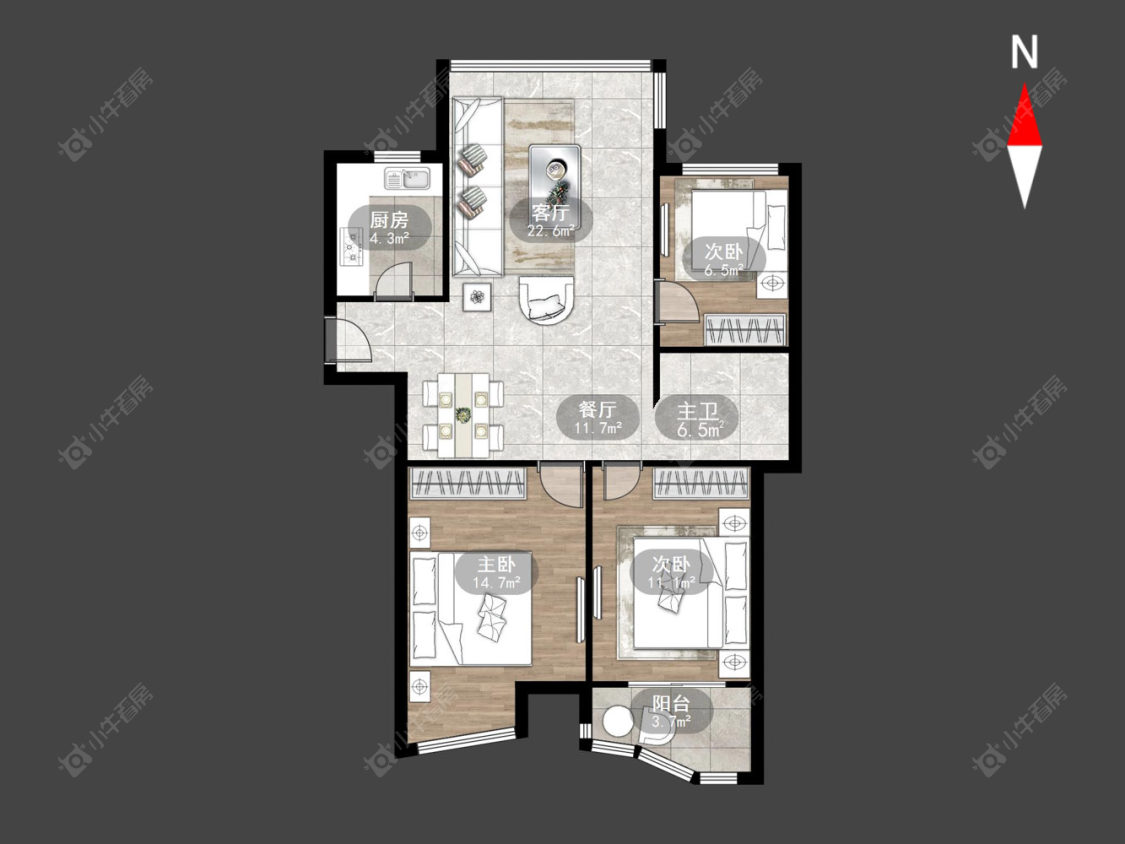 璞丽湾花园房源户型图 常州璞丽湾花园在售二手房源户型图_小牛看房