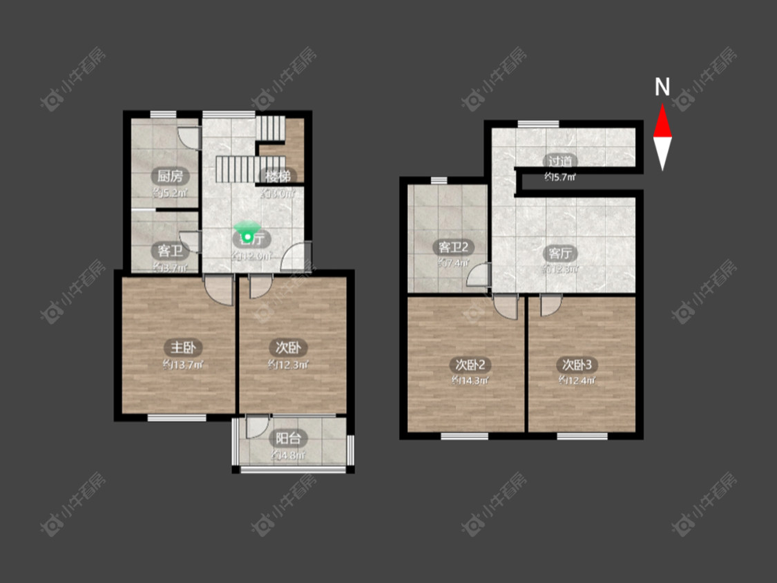 常州红梅东村在售二手房源户型图_小牛看房