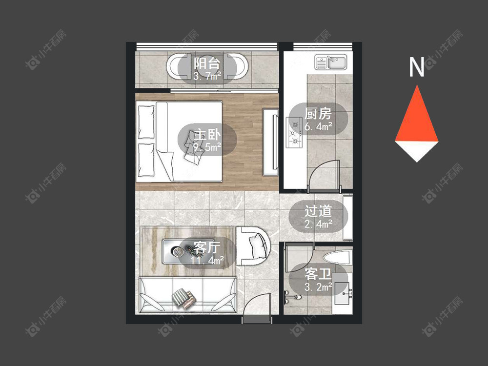 都市桃源一期房源户型图 常州都市桃源一期在售二手房源户型图_小牛看房