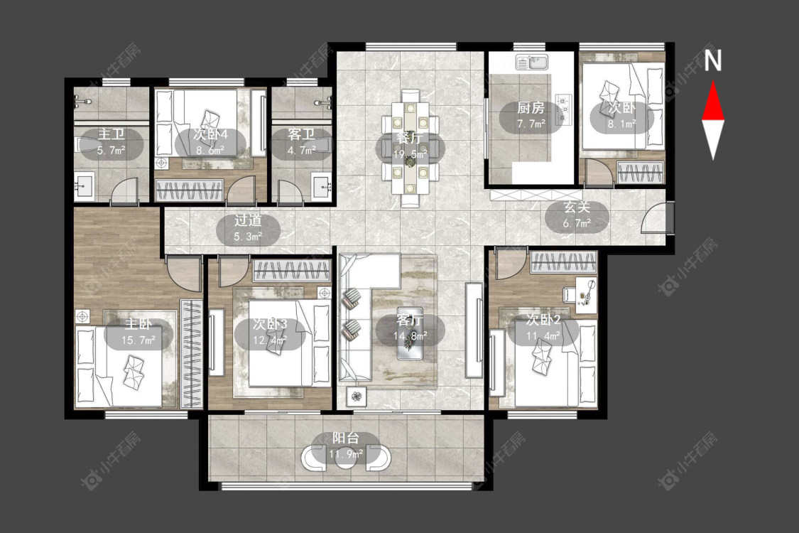 星河国际十二区房源户型图 常州星河国际十二区在售二手房源户型图_小牛看房