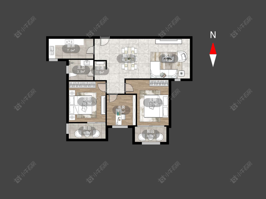 常州朗诗绿郡在售二手房源户型图_小牛看房