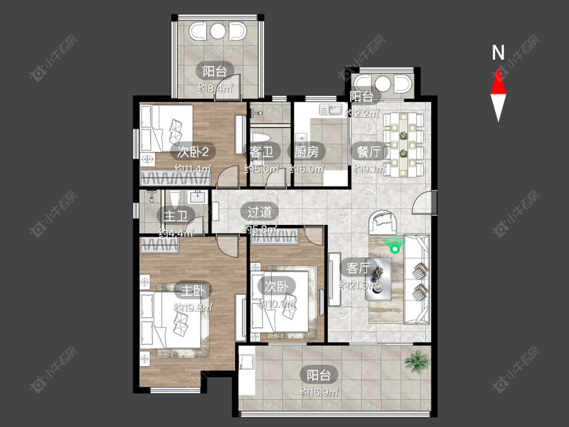 常州龙城福第在售二手房源户型图_小牛看房