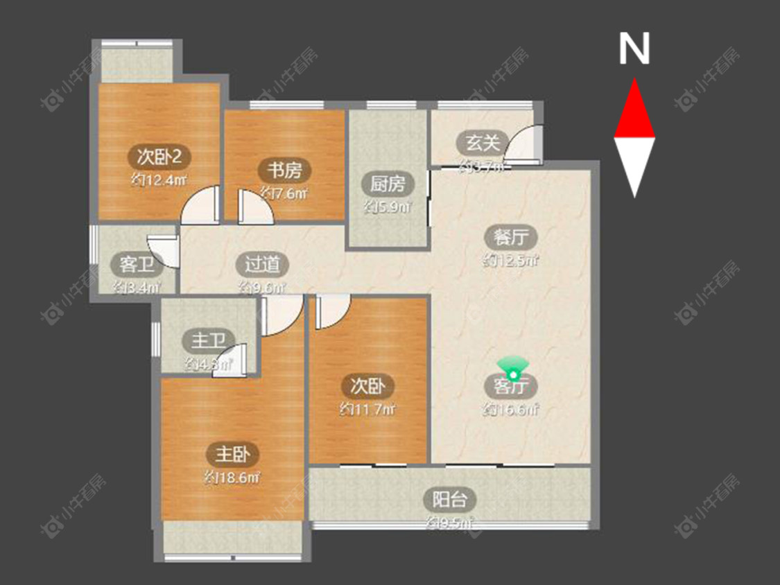 常州绿都万和城六区在售二手房源户型图_小牛看房