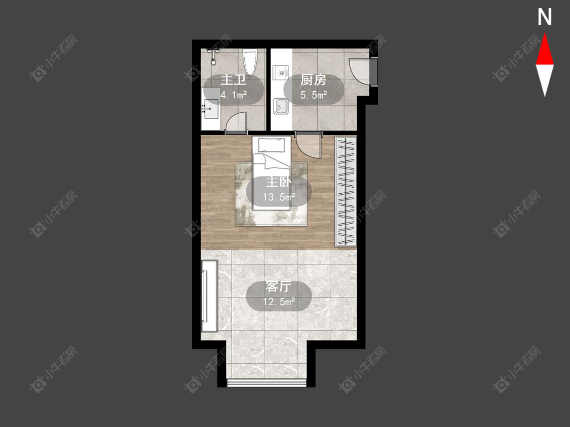 莱蒙双子星座公寓房源户型图 常州莱蒙双子星座公寓在售二手房源户型图_小牛看房