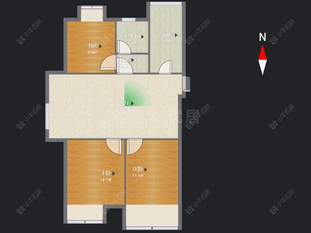 常州翰林雅居花苑在售二手房源户型图_小牛看房