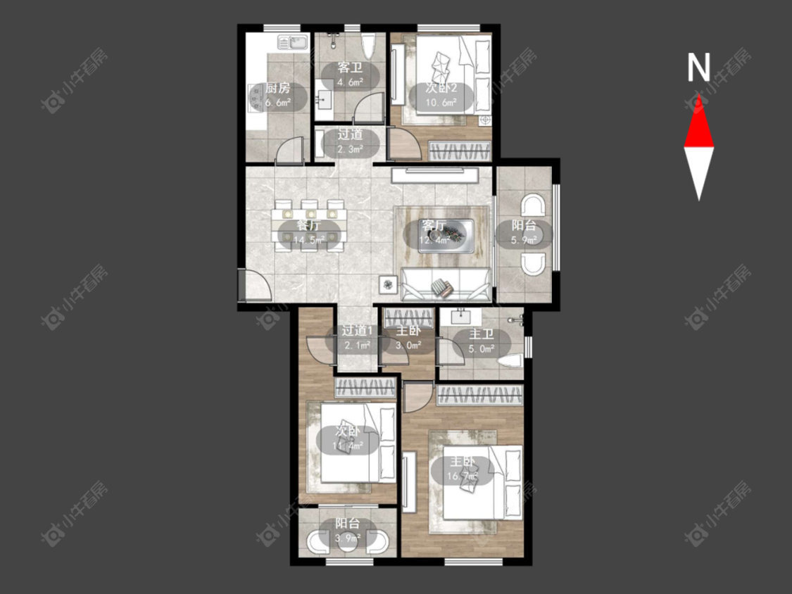 香溢紫郡二期房源户型图 常州香溢紫郡二期在售二手房源户型图_小牛看房