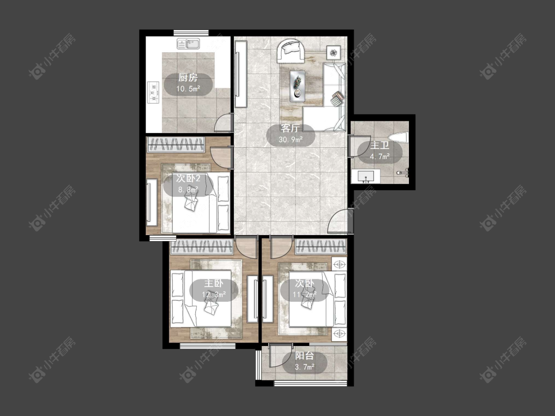 常州锦都佳苑在售二手房源户型图_小牛看房