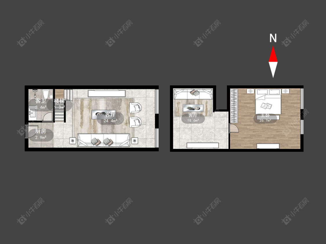 常州港龙尚层在售二手房源户型图_小牛看房