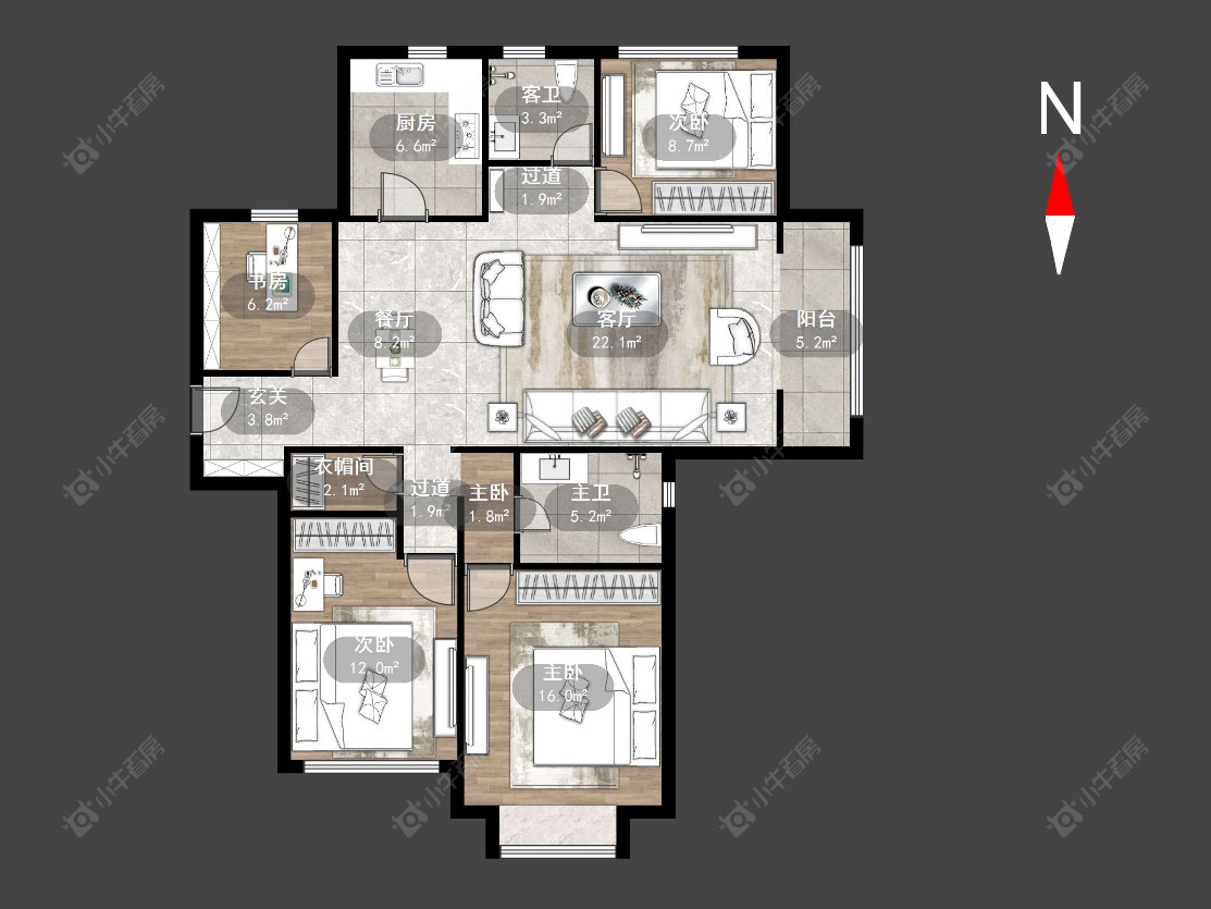 常州华润国际二期在售二手房源户型图_小牛看房