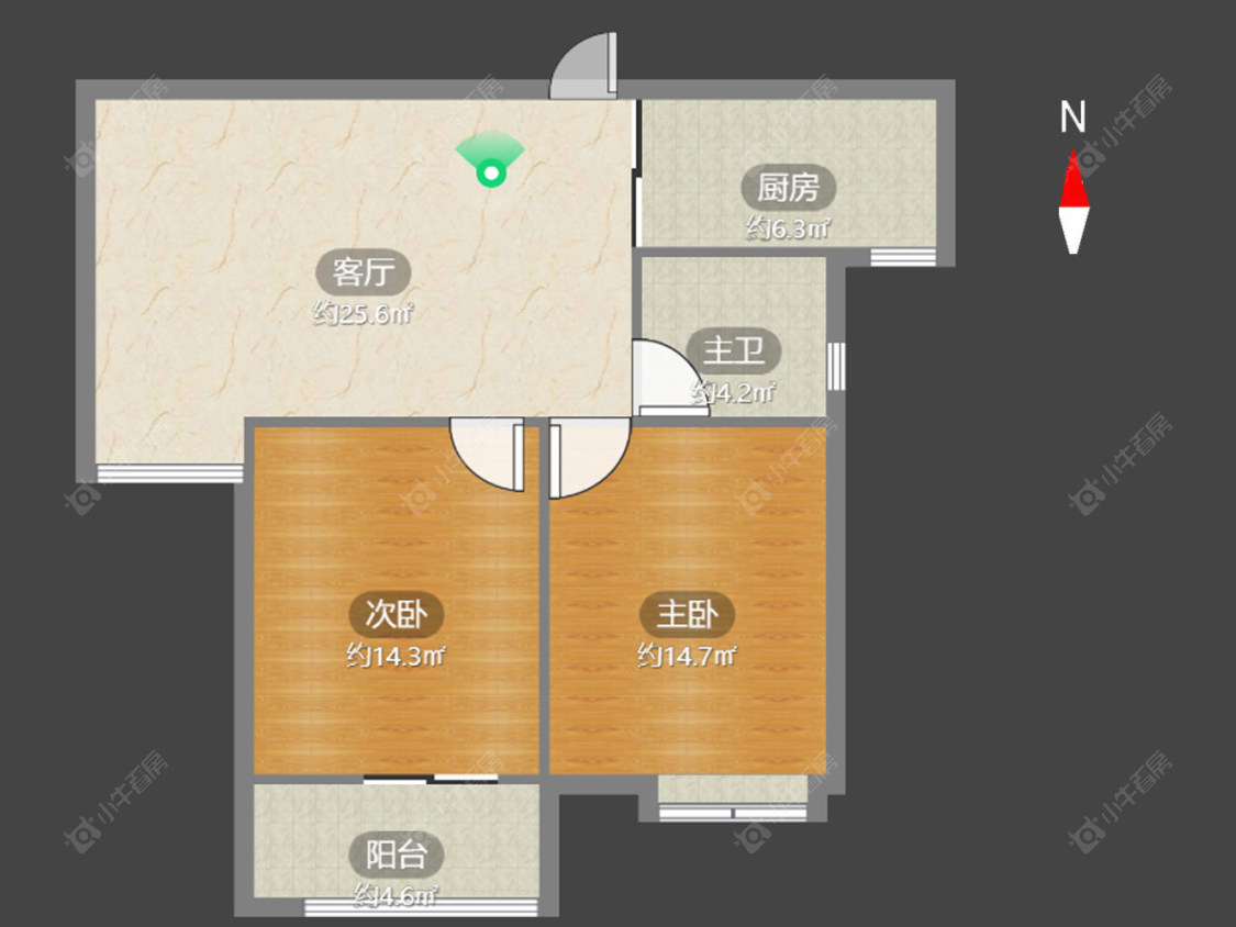 常州蔷薇家园在售二手房源户型图_小牛看房