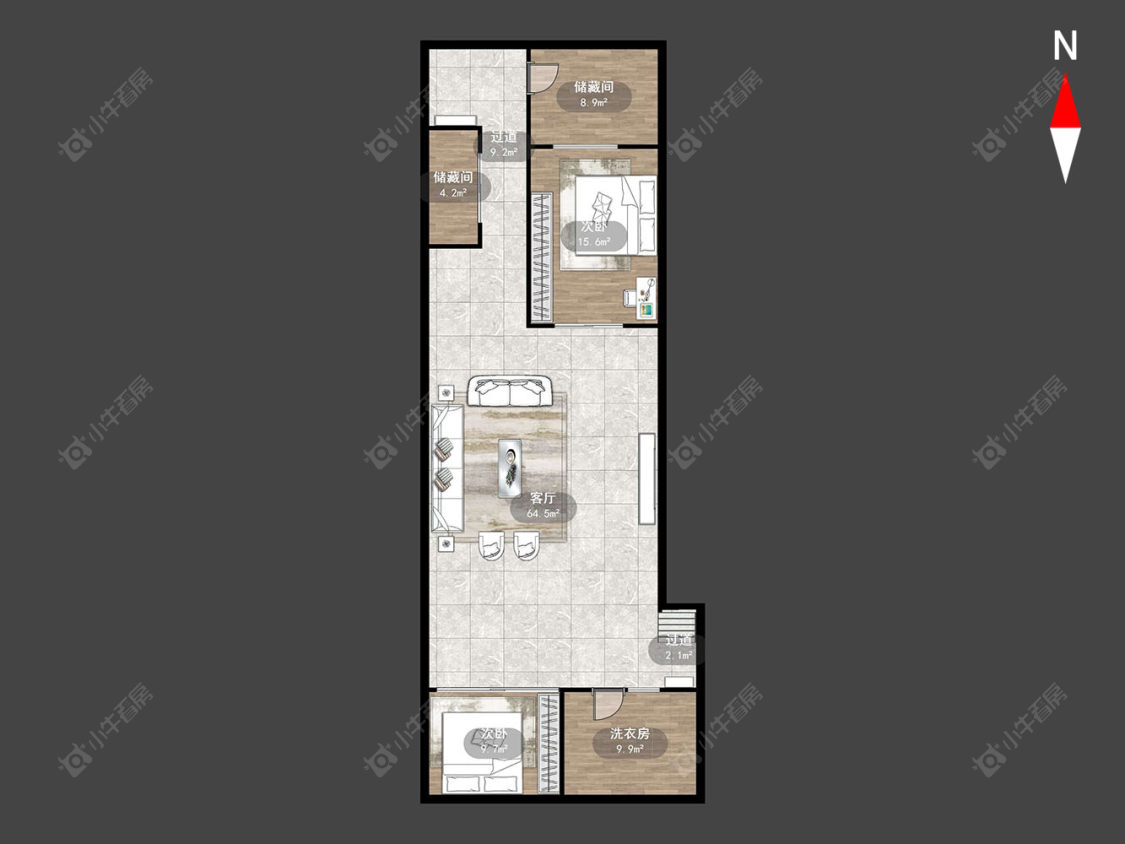 常州路劲城三期在售二手房源户型图_小牛看房