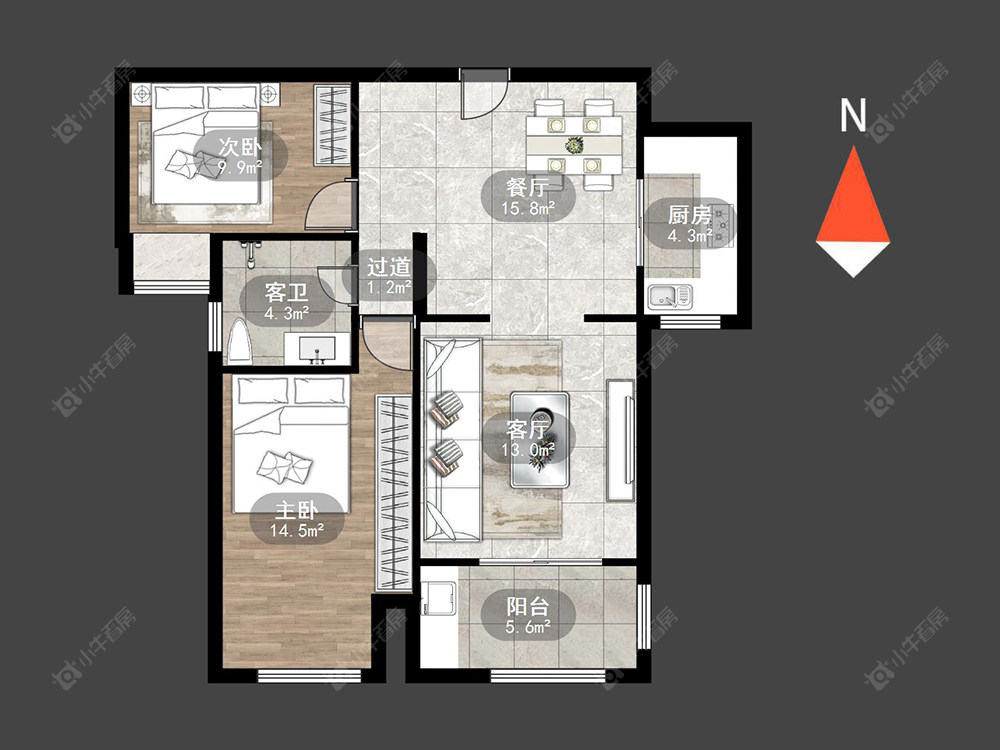 聚湖雅苑房源户型图 常州聚湖雅苑在售二手房源户型图_小牛看房