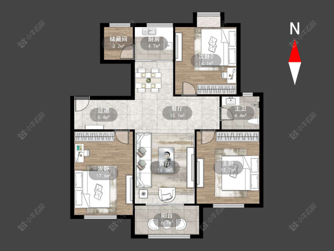 常州怡景名园在售二手房源户型图_小牛看房