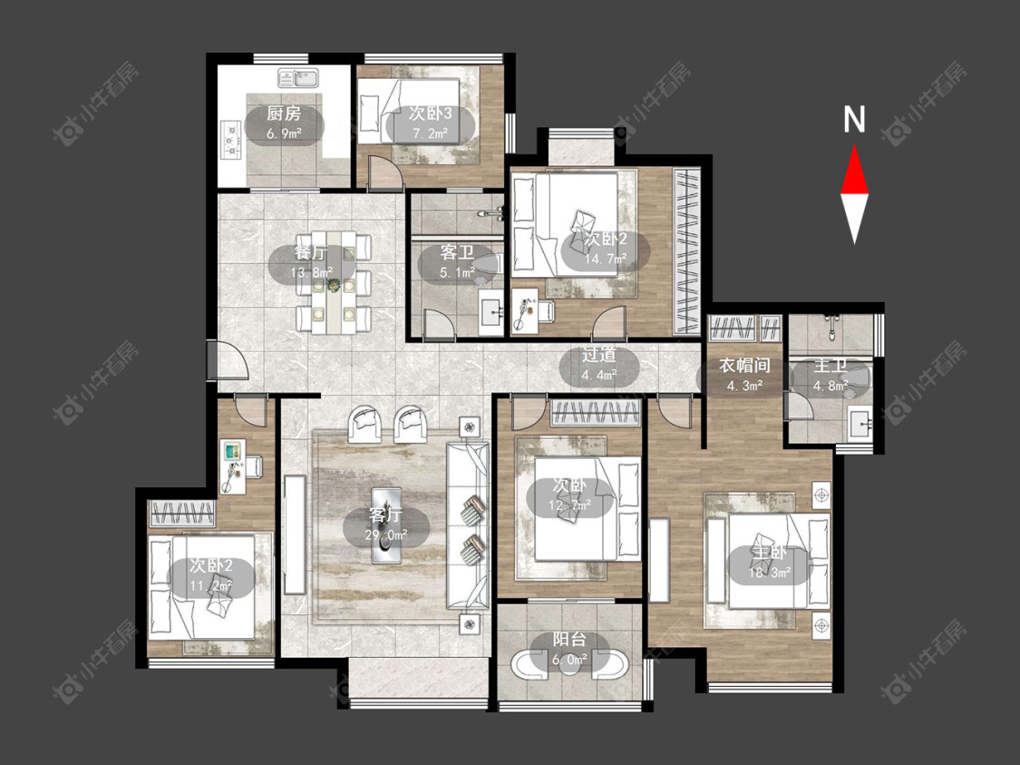 凯旋城西区房源户型图 常州凯旋城西区在售二手房源户型图_小牛看房