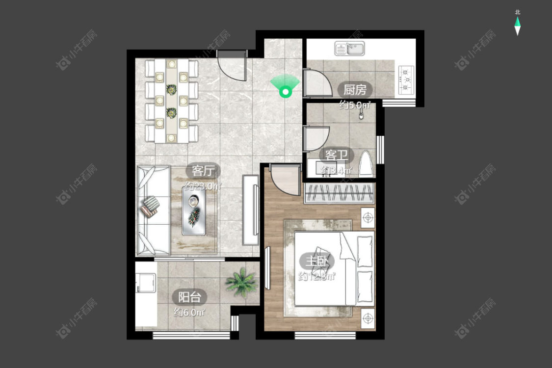 常州外滩1号在售二手房源户型图_小牛看房