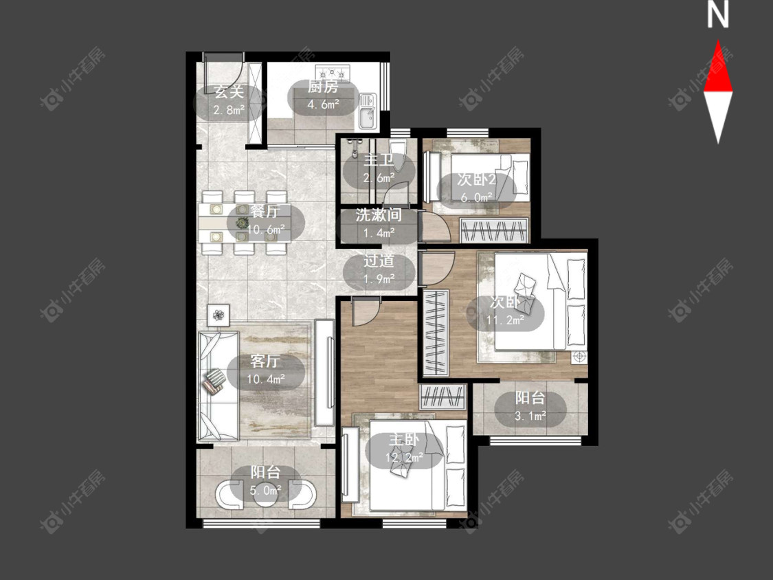 常州常发豪郡在售二手房源户型图_小牛看房