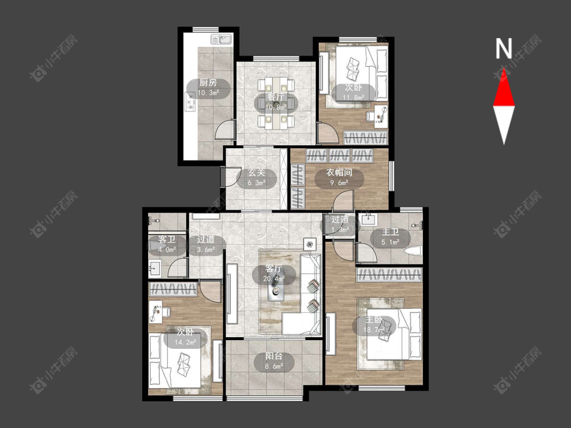 新城香溢澜桥二期房源户型图 常州新城香溢澜桥二期在售二手房源户型图_小牛看房