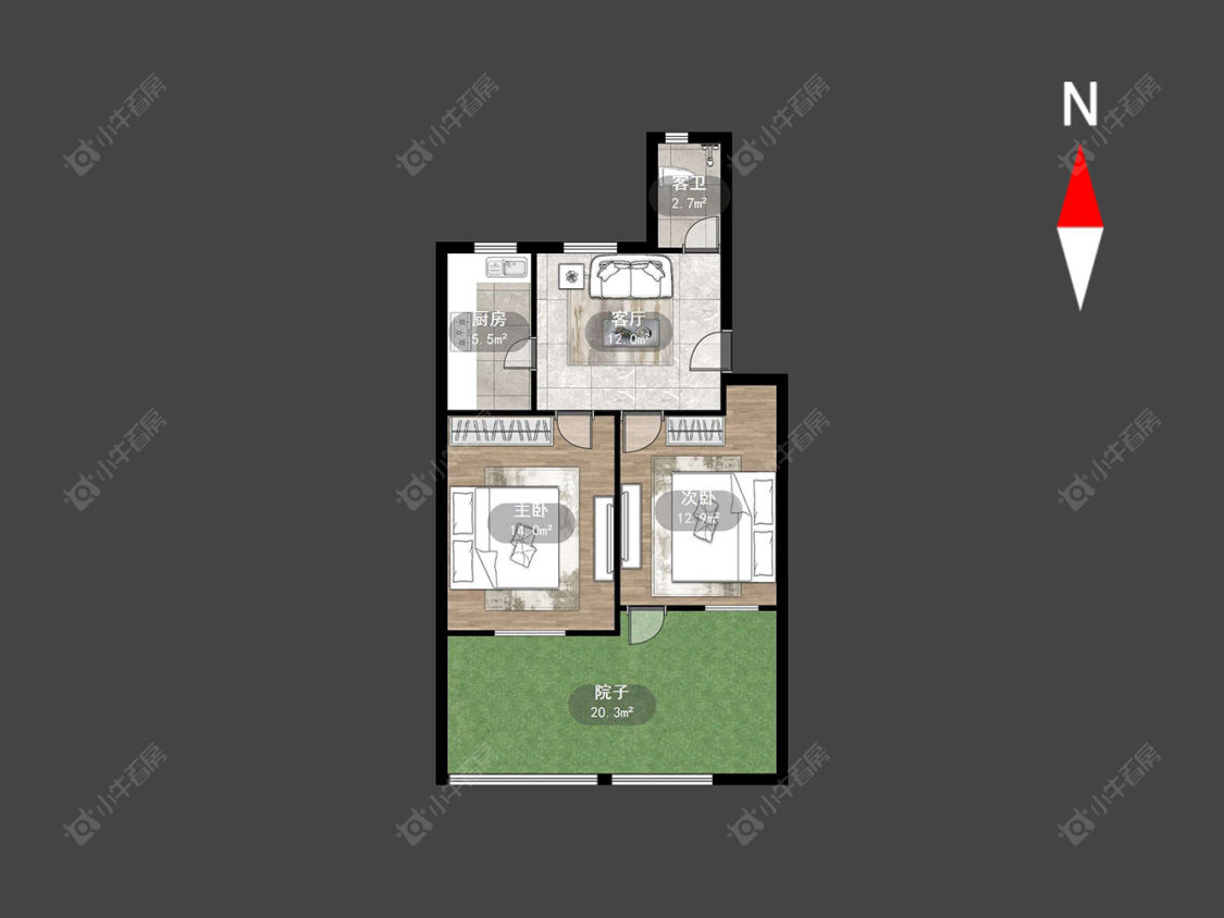 常州翠竹新村南区在售二手房源户型图_小牛看房