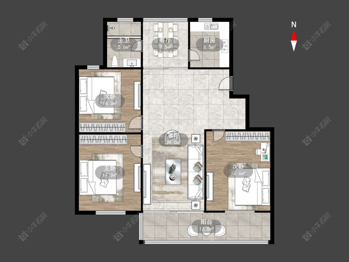 常州丹阳门中路在售二手房源户型图_小牛看房