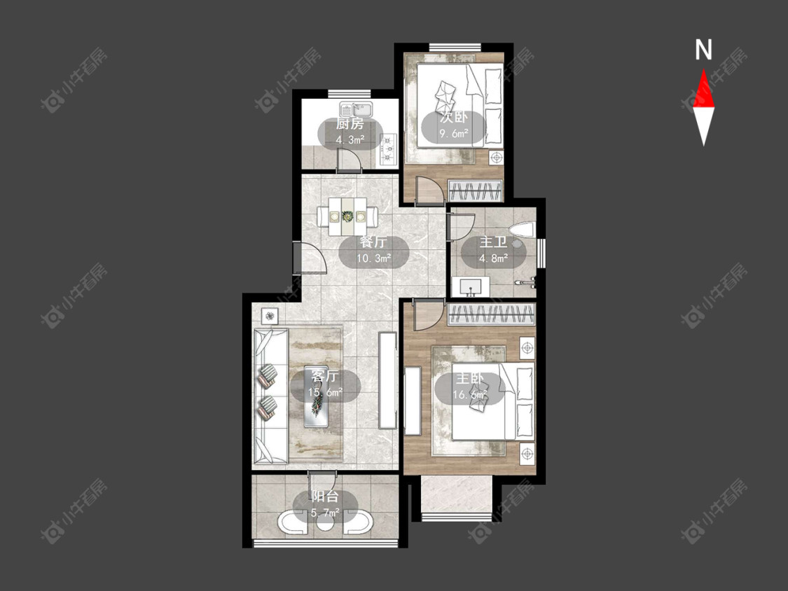 常州荆川里续建在售二手房房源户型图_小牛看房