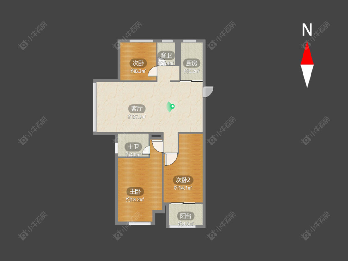 常州尚枫澜湾在售二手房源户型图_小牛看房