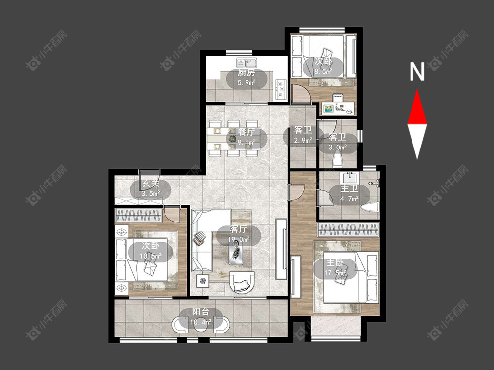 常州新城公馆荣域在售二手房源室内图_小牛看房