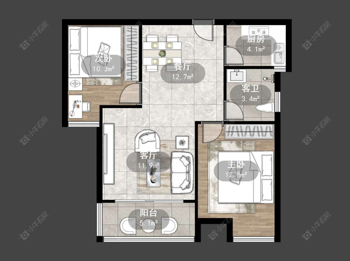 常州天禄西阆苑在售二手房源户型图_小牛看房
