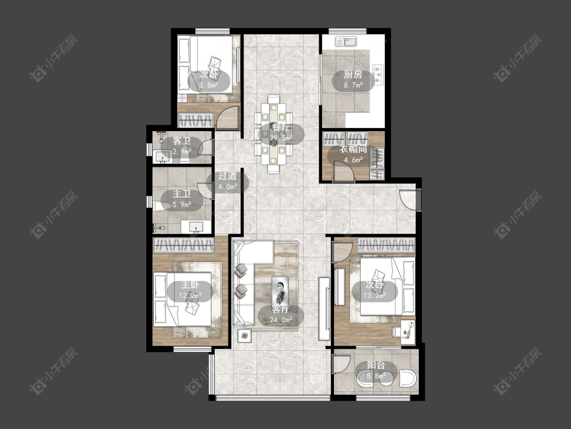 常州和园在售二手房源户型图_小牛看房