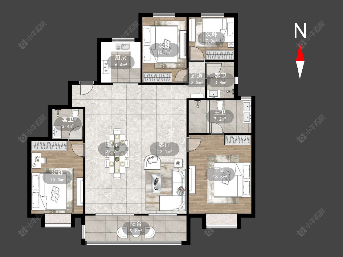 璞樾门第房源户型图 常州璞樾门第在售二手房源户型图_小牛看房
