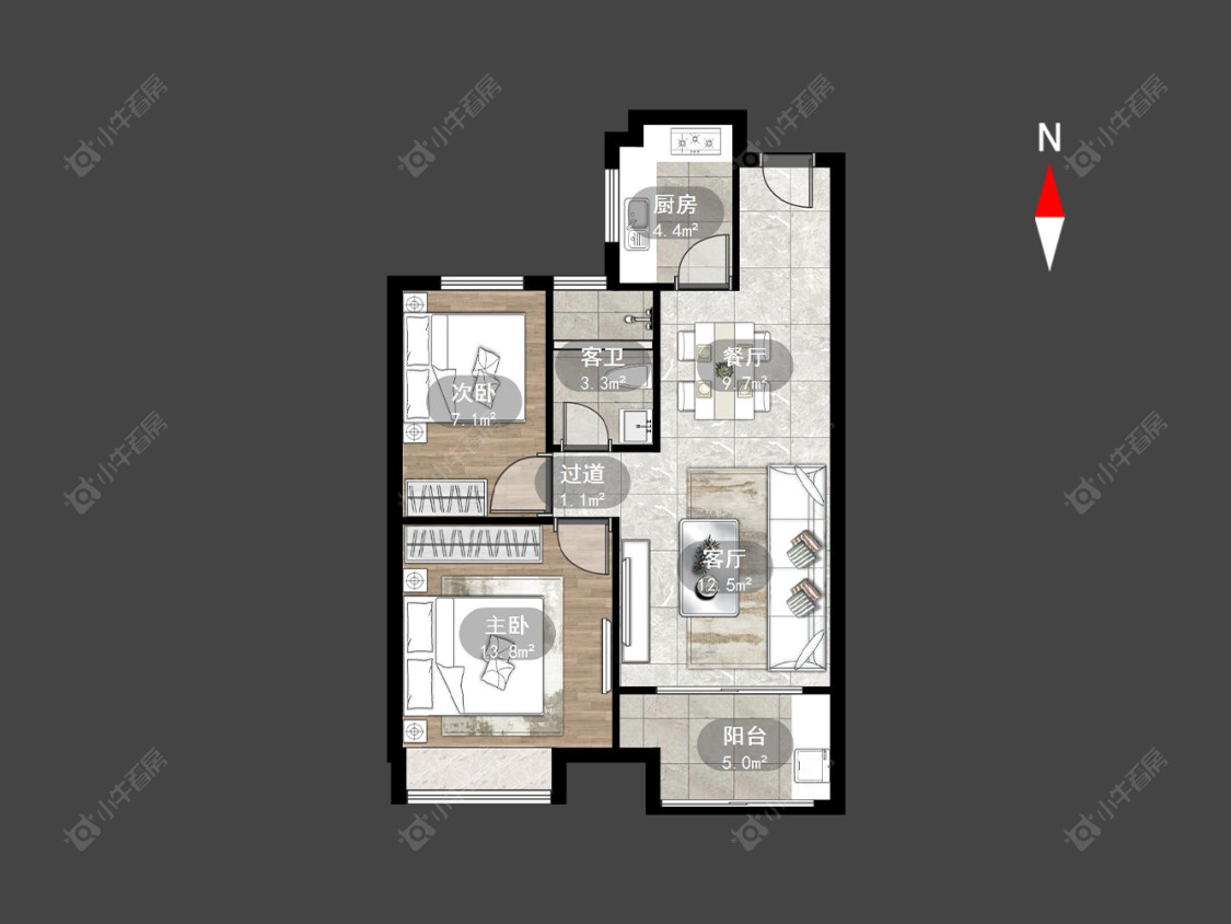 常州晋陵文锦在售二手房源户型图_小牛看房