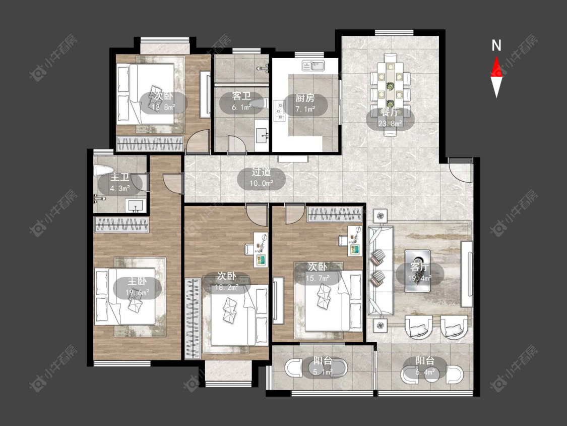 常州金鼎花园在售二手房源户型图_小牛看房