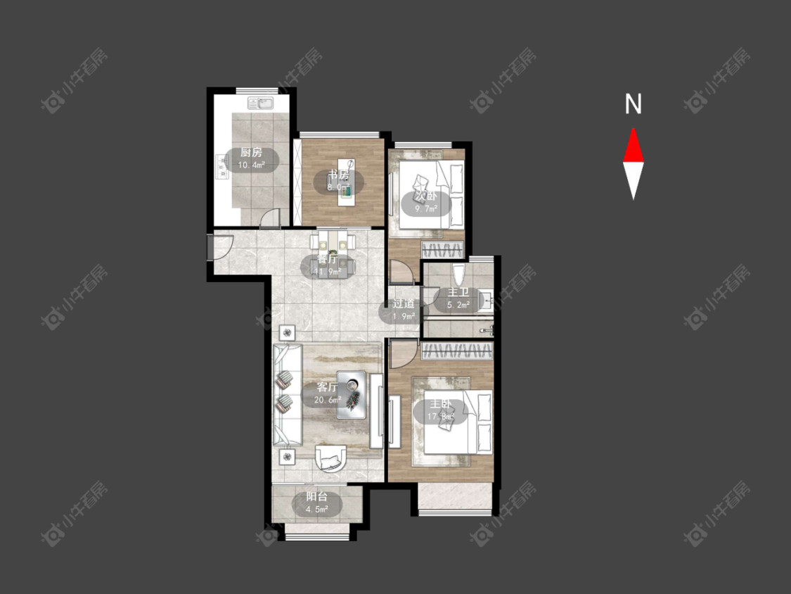 常州九龙仓时代上院在售二手房源户型图_小牛看房