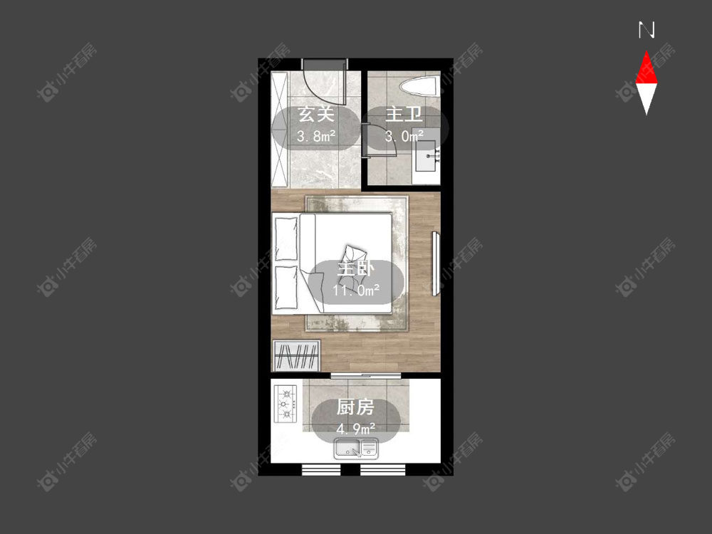 朗诗邻里中心房源户型图 常州朗诗邻里中心在售二手房源户型图_小牛看房