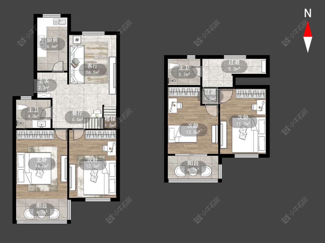 运河花园房源户型图 常州运河花园在售二手房源户型图_小牛看房